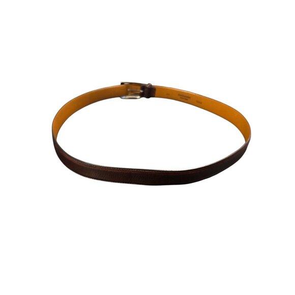 Magnanni Men’s Brown Leather Belt Size 44 / 52” Made in Spain - Picture 4 of 5